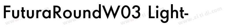 FuturaRoundW03 Light字体转换